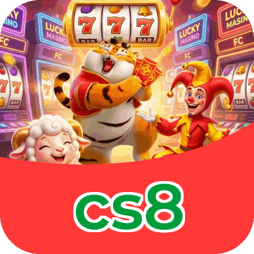 Interface do aplicativo cs8 mostrando jogos disponíveis no iOS e Android
